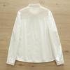 Women's Pure Cotton Flannel Long-Sleeve Shirt with Rabbit Embroidery - Warm, Thickened, Autumn/Winter Design