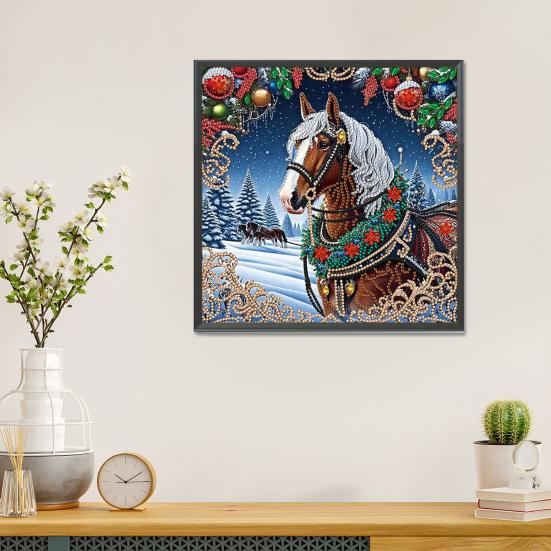 Kit Pittura Strass Tela Impermeabile Forma Irregolare Kit Arte Strass Fai da Te Attività Pittorica Terapeutica per Adulti Decorazione Casa Regalo 30x30cm
