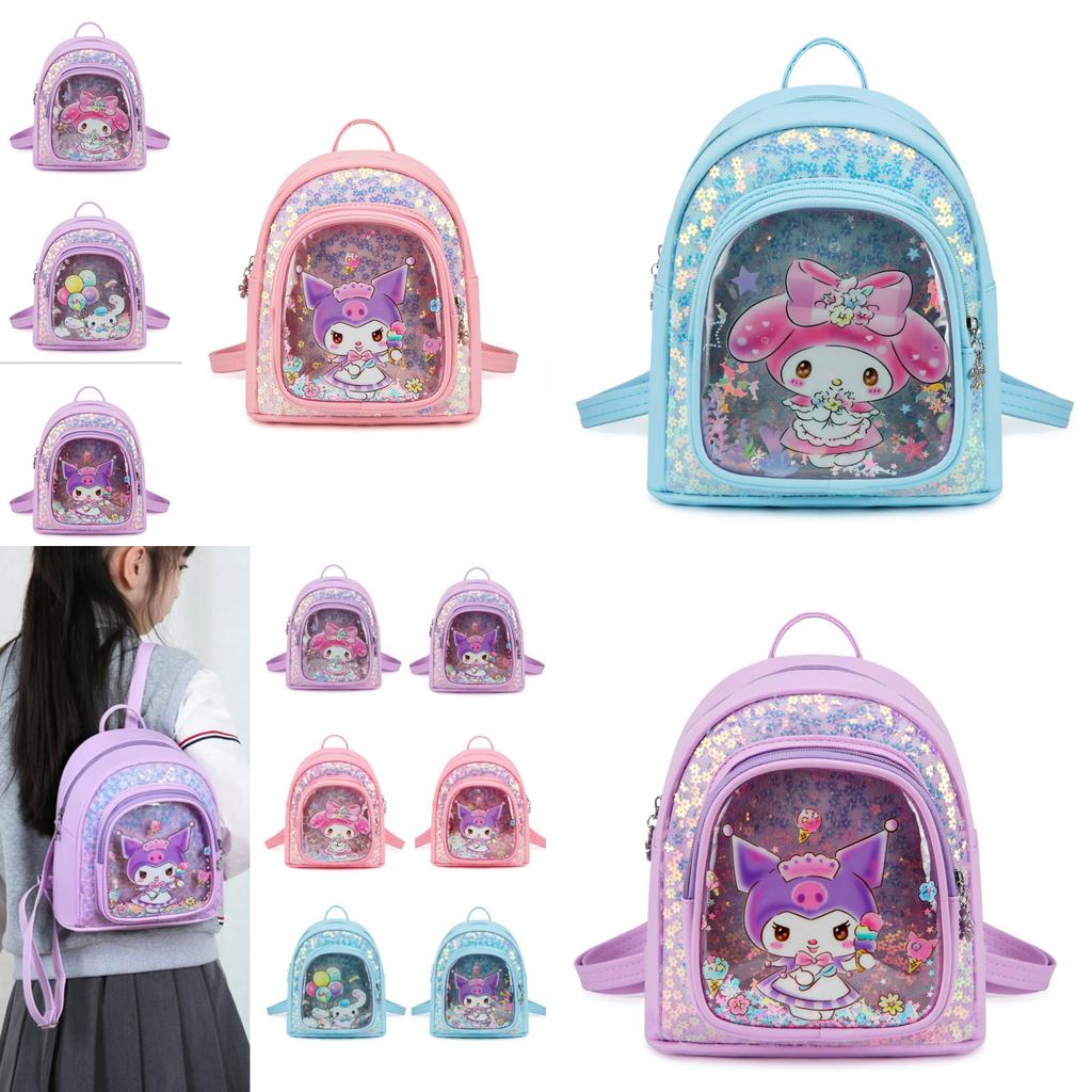 Delightful My Melody Pu Backpack For Young Girls With Comfortable Shoulder Straps