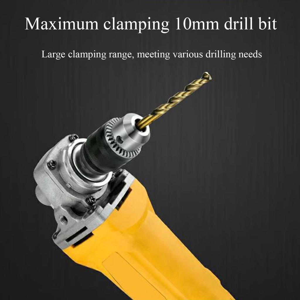 Electric Drill Chuck Electric Drill Adapter Conversion Head Three-Claw Design Woodworking Tool Accessories for 100-Type Angle