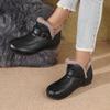 Short Boots for Women, Winter 2025 New Style, Anti-slip Soft Sole Cotton Shoes, Retro Flat Mother Leather Shoes