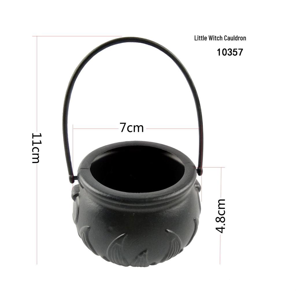 Halloween Black Witch Flame Candy Jar and Party Supplies