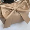 Korean Style PU Bow Shoulder Bag Bucket Bag Fashion Underarm Bag Temperament INS Tote Bag  Gift