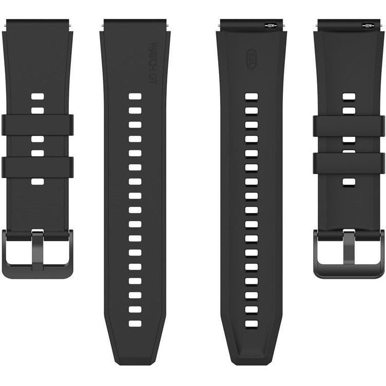 Silicone strap 22mm universal, black