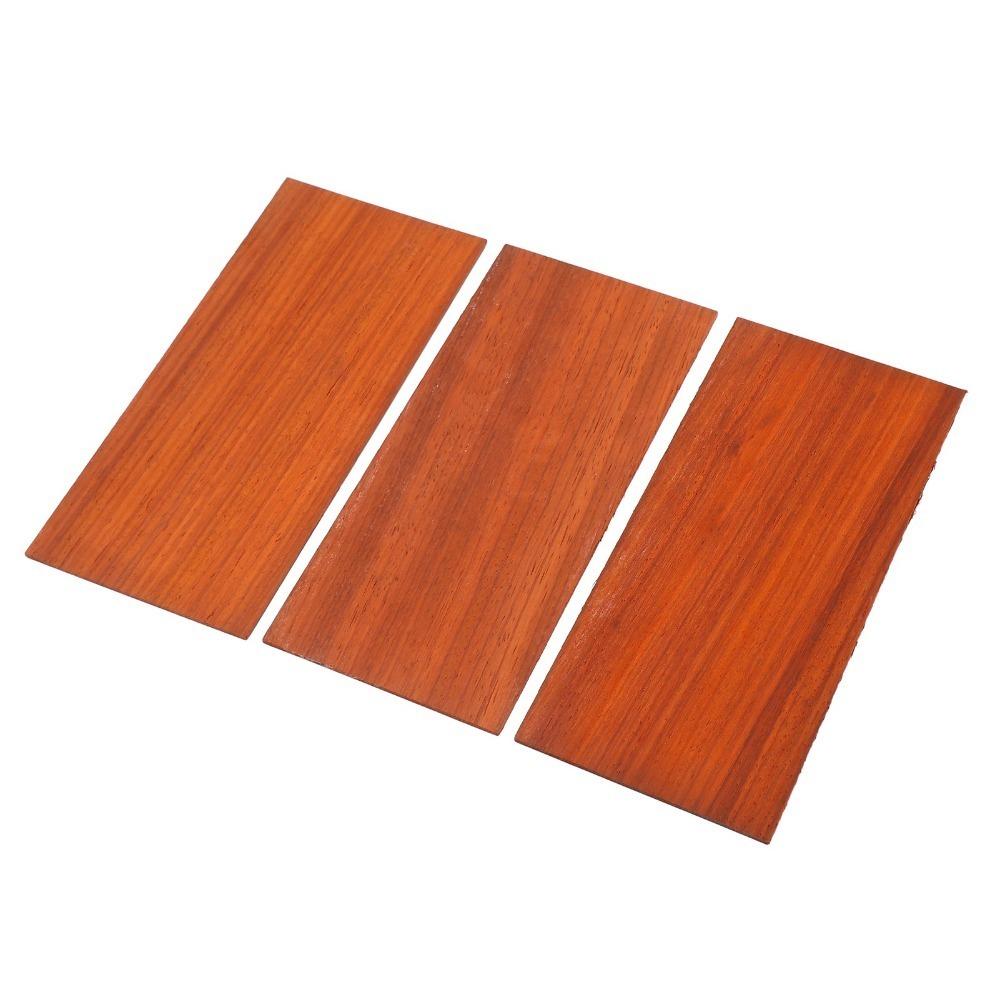 3PCS Padauk Wood Guitar Veneer Sheet Wooden Color Guitar Headplate  Guitar Lovers