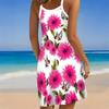 Women's Beach Dress Mini Dress Print Casual Modern Dress Sleeveless Loose Fit Outdoor Daily Summer
