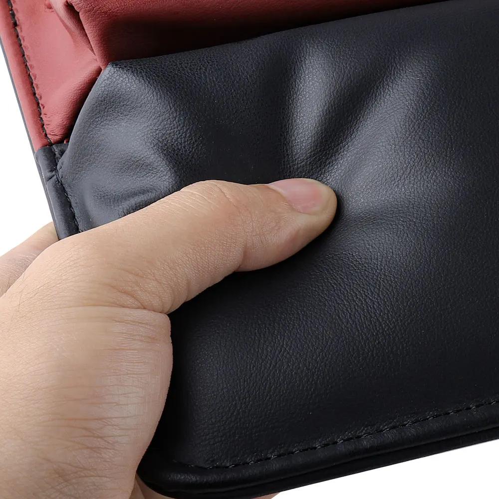 Leather Car Seat Gap Organizer Crevice Storage Box Bags Car Goods For Toyota Prado Rav4 Yaris Hilux Prius Avensis Corolla Camry