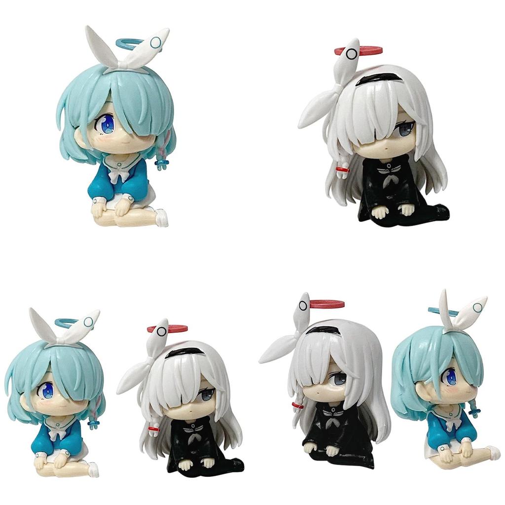 Blue Archive The Animation Q Pvc Figurine With Adorable Sitting Style For Gift