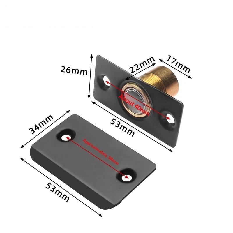 Invisible Magnetic Door Catch Adjustable Strong Magnetic Door Stopper For Hidden Door Cabinet Closet Furniture Hardware