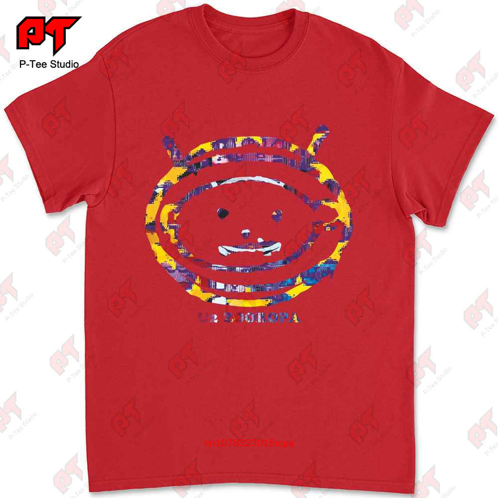 U2 Zooropa 93 Logo Vzácné Irská Rocková Alternativní Kapela Bono Unisex Pánské Tričko B0FQ