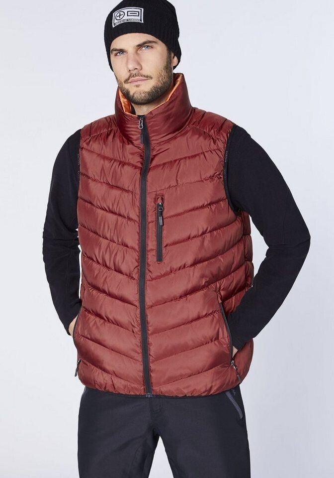 Зимняя куртка Chiemsee мужская с мягкой подкладкой в модном стеганом стиле (22213201) байковая красная