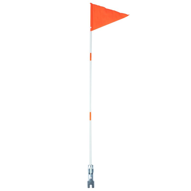 

125cm Bike Flags Pole Set High Visibility Safety Flag Fiberglass Pole Bike Trailer Flag Mounting Bracket Kids Outdoor 183x27.5cm