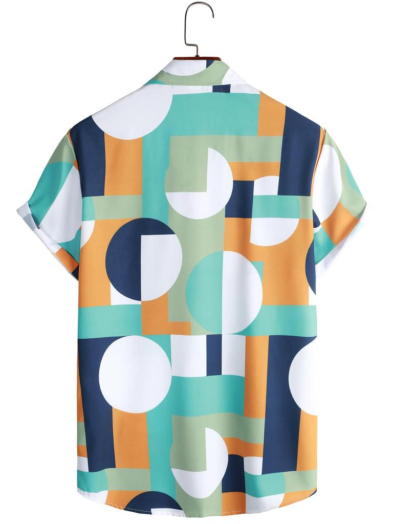 Men's 2023 Floral Hawaiian Short Sleeve Beach Shirt