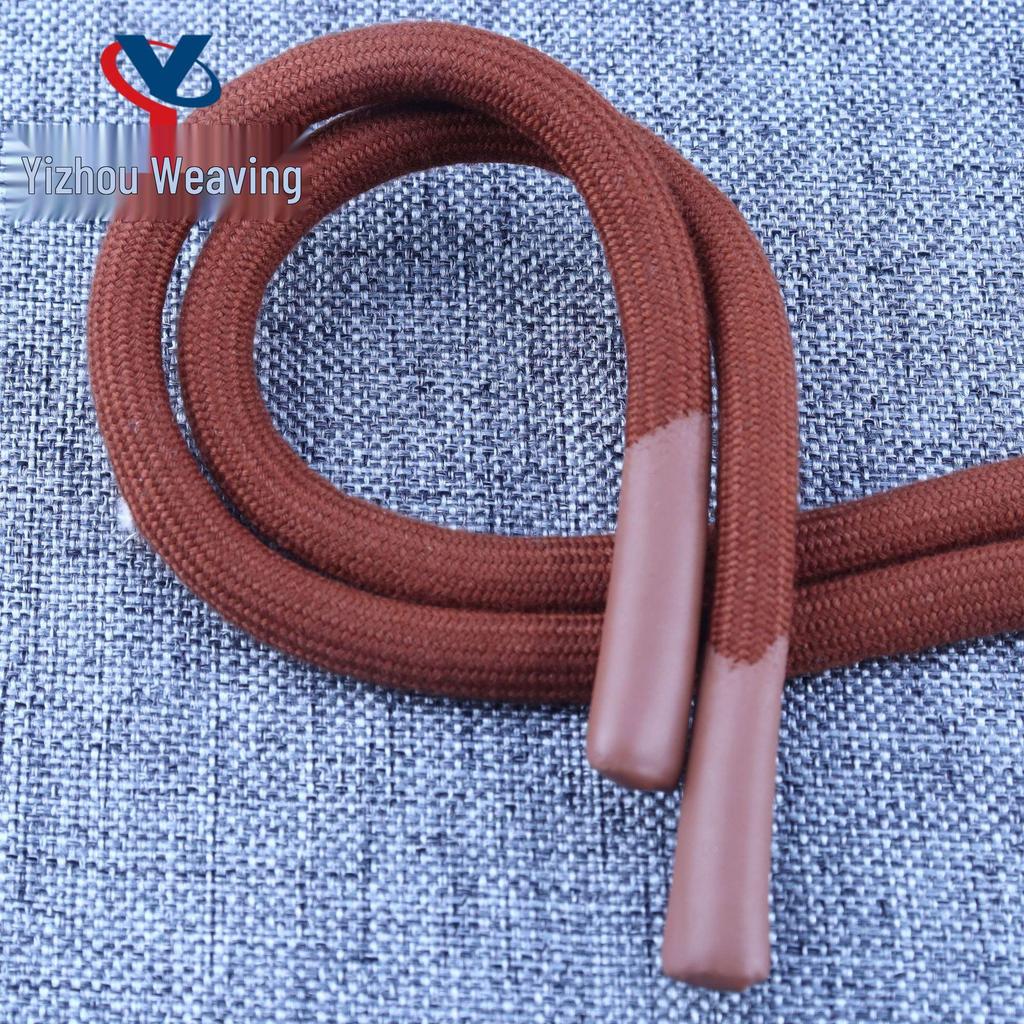 20-Color 8MM Resin Tip Drawstring for Hoodies & Sports Pants - Polyester Cotton Blend