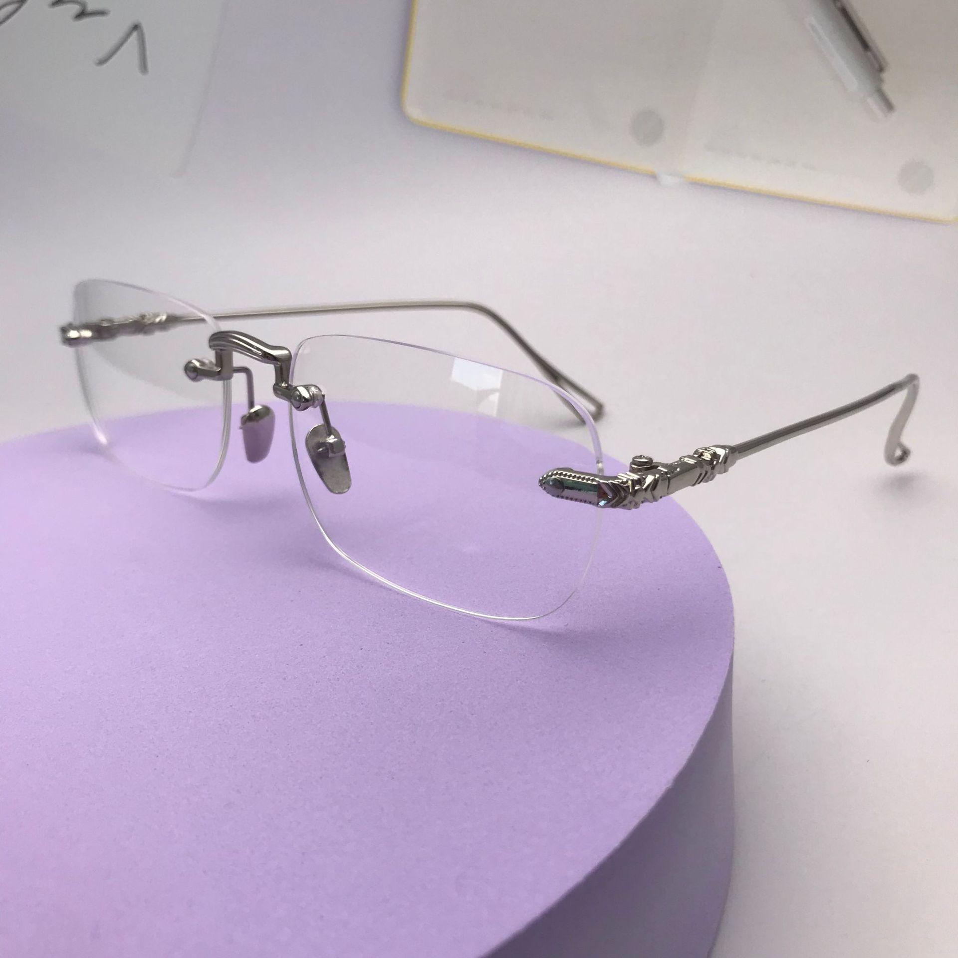 

Модные очки для чтения, сверхлегкие деловые очки без оправы, ретро-очки с металлической оправой, мужские очки с защитой от синего света 400 degrees