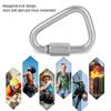 Langlebiger sicherer Expresskarabiner Outdoor Edelstahl Mellon-Verschlüsse zum Klettern M12