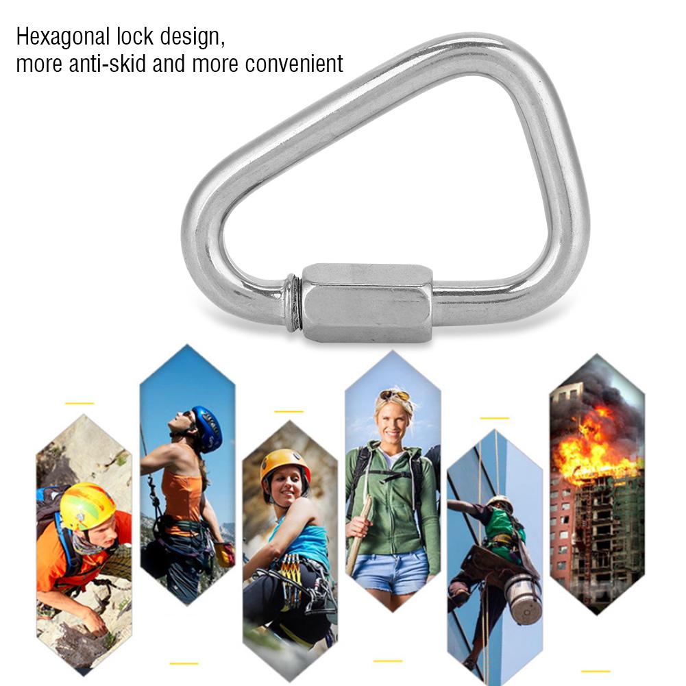 Langlebiger sicherer Expresskarabiner Outdoor Edelstahl Mellon-Verschlüsse zum Klettern M12
