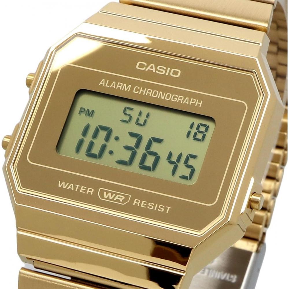 [CaSio] CaSio Digital Watch Vintage SerieS A700wevg 9a Men S woMen S Gold overSeaS Model [parallel Imported Product] Gold A700wevg 9a