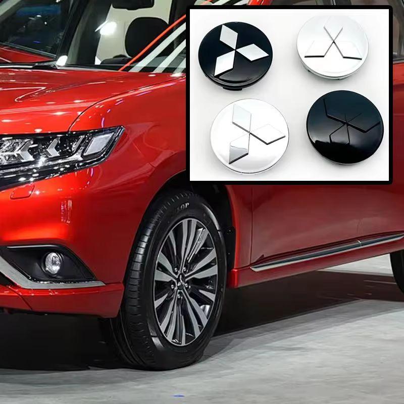 cyhk7 for Mitsubishi Car Wheel Center Hub Caps Ralliart Lancer ASX Pajero Outlander Colt Eclipse Delica Hubcaps Accessories 4pcs