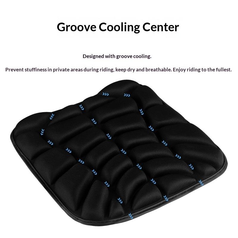 3D Comfort Gel Motorcycle Seat Pad 2pcs/set Universal Breathable Shock Absorbing Seat Cushion Cover for All Motorbike Models