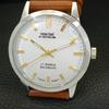 OROLOGIO DA UOMO VINTAGE MONTINE CARICA MANUALE SVIZZERO QUADRANTE BIANCO a441556-5