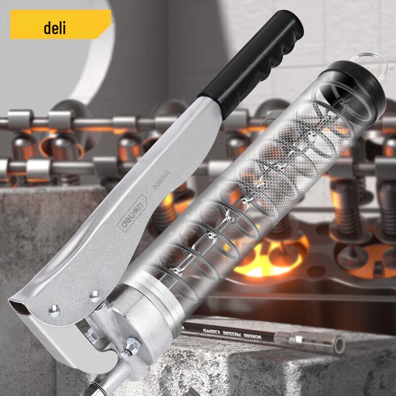 Deli 600CC High-Pressure Manual Grease Gun