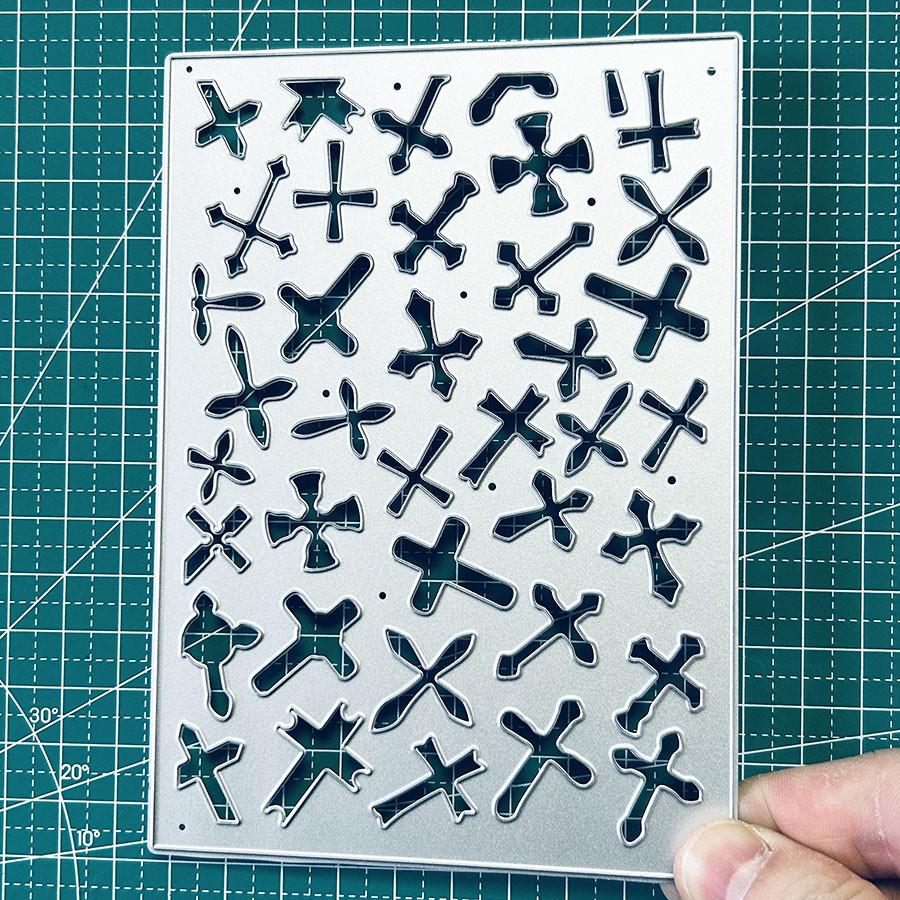 Little Cross Background Board Metal Cutting Dies Stencils for DIY Scrapbook Photo Album Paper Card Decorative Craft Embossing Dies