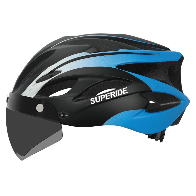 Superide Men Women Cycling Helmet With Goggles & Sun Visor Ultralight Mtb Bicycle Helmet Outdoor Road Bike Mountain Bike Helmet