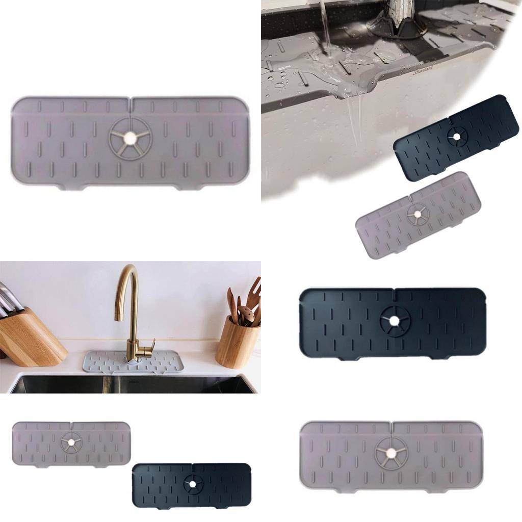 Kitchen Bathroom Faucet Splash-proof Silicone Pad Surround Design Easy To Install Perfect For Home And Hotel Use