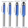 Wolfride 4PCS Flush Trim Router Bit Set 1/4 Inch Shank Top Bearing Flush Trim Router Bit
