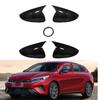 Rearview Side Mirror Cover Fit For KIA K3 Cerato Forte 2019 2020 2021 2022 Wing Cap Outdoor Door View Case Trim Carbon Fiber