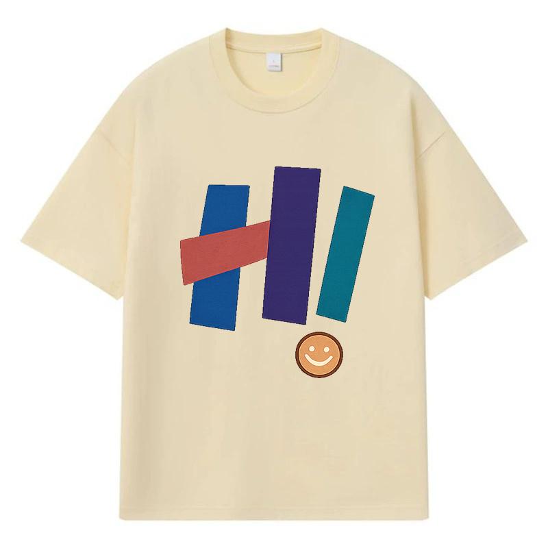 

2026 Smiley Face Printed Graphic Y2k Harajuku Streetwear 100% Cotton T Shirt Casual Oversized Summer Men T-shirt XXXL хакі