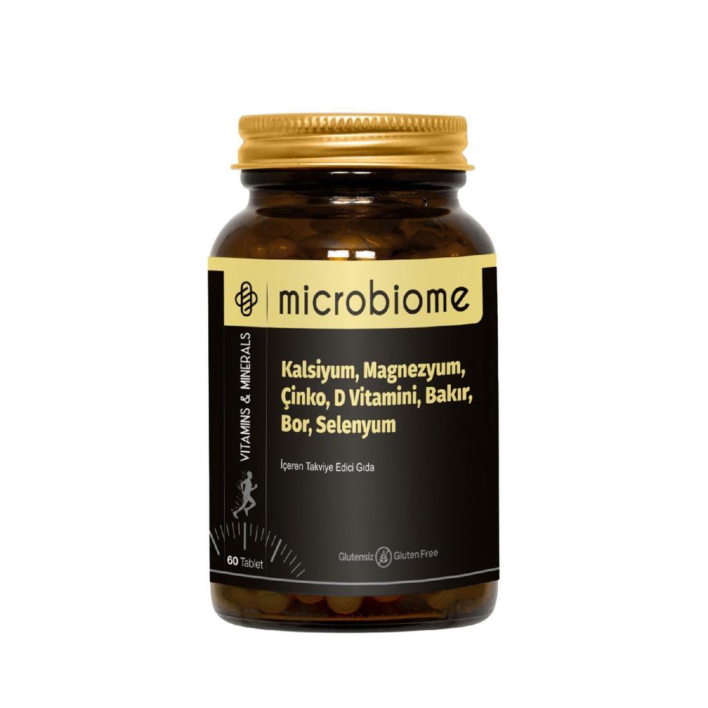 Calcium, Magnesium, Zinc, Vitamin D, Copper, Boron, Selenium 60 Tablets