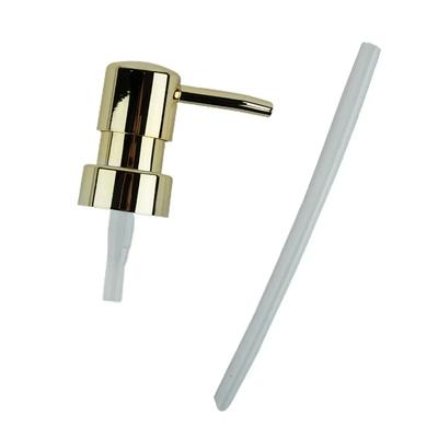 Stainless Steel Lotion Dispenser Round Head ABS Lotion Pump Head 28 Thread Bath Bottle Press Nozzle Replace Home Office Decor