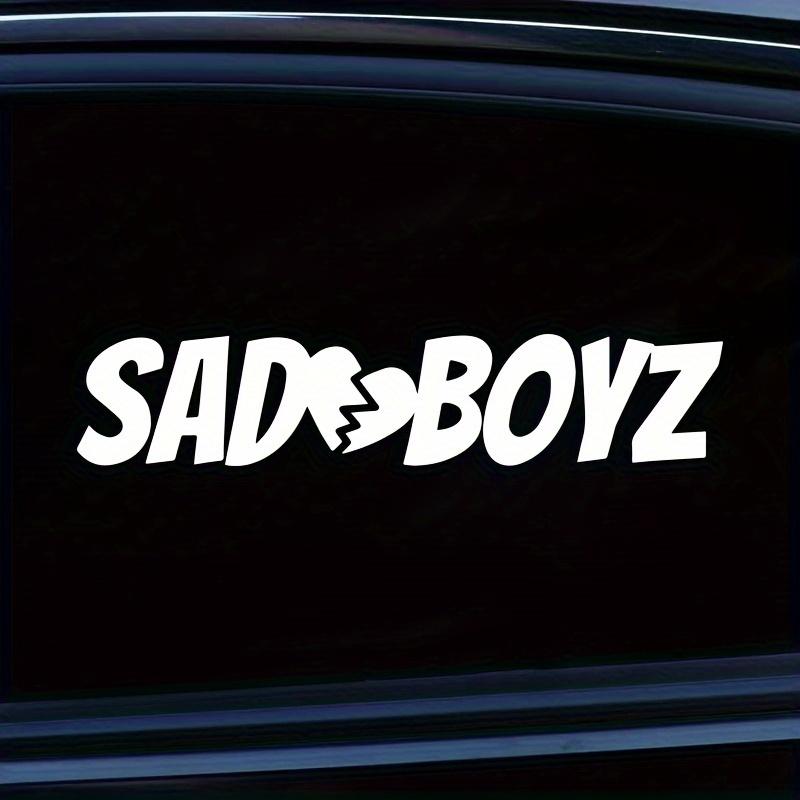 

Выразительные наклейки SAD BOYS Fantasy Car для авто, окна, бампера, багажника, виниловые наклейки на заднее лобовое стекло автомобиля, стиль автомобиля 16x3.2CM