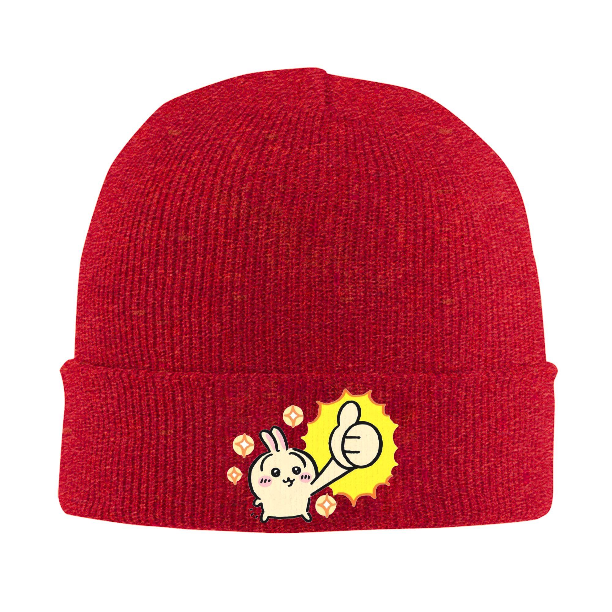 Chiikawas Cute Hat Autumn Winter Beanie Warm  Cap FeUnisex Unisex Acrylic Knitted Hat One Size