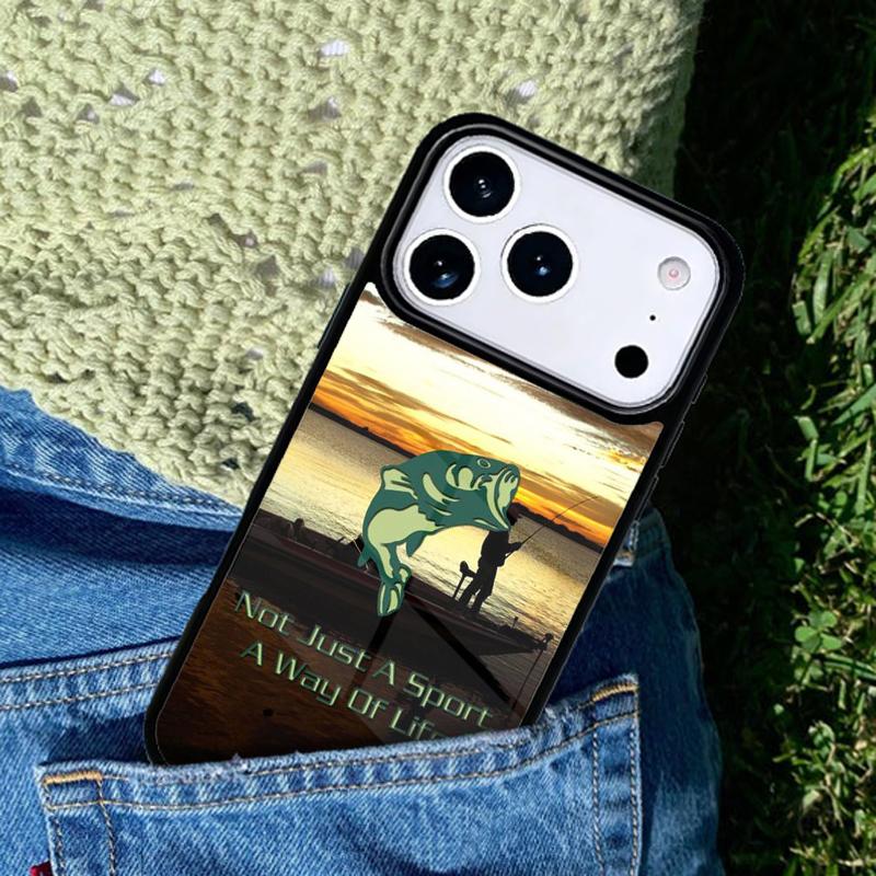 Fishing Quotes phone case cover Compatible with for IPhone 17air 16e 15 14 13 12 11Pro Max 17 Air
