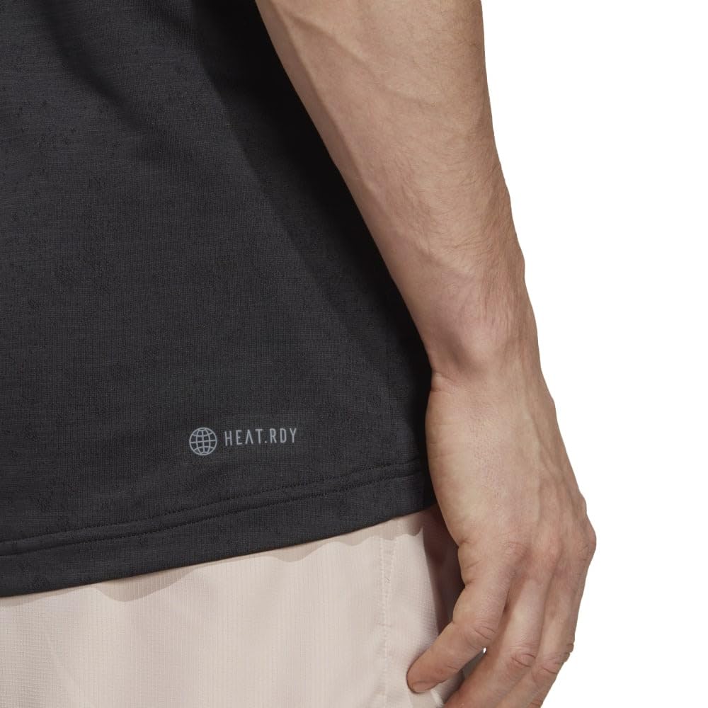 Adidas Freelift MMC23 Short Sleeve Tennis Black Size M Men's T-Shirt, (HS3313),