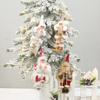 5 Stück/4 Stück Weihnachtsmann Anhänger Set Farbkarton geeignet für Weihnachtsbaum Anhänger Dekoration, Party um Gästen ein kleines Geschenk zu senden