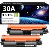30A Toner Cartridge 2 Black CF230A with Chip Replacement for HP 30A CF230A 30X CF230X Compatible for HP Laserjet M203d M203dn M203d MFP M227fdw