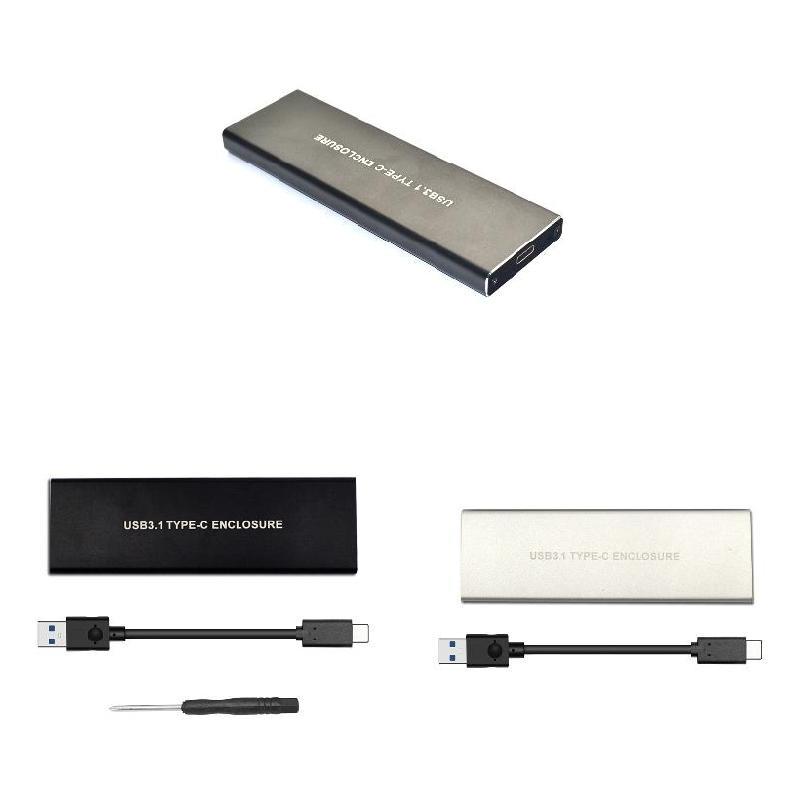 M.2 PCI-E NVME SSD TURN USB3.1 GEN2 10Gbps TYPE-C JMS583 Adapter Enclosure Case