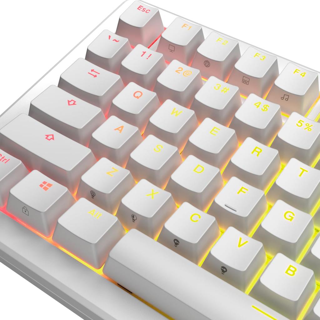 Glorious GPBT Backlit Keycaps White - US - Retail GLO-KB-ACC-KC-GPBT-LIT-WHT-US KB0872