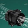 80mm Fan 12V 1.35A Inline Duct Blower Double Ball Bearing Design For Greenhouse Pet House And Soldering Fume Extraction 6XDE