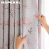 1PC NAPEARL 70-80% Cartoon Cherry Blossom Pattern Printed Curtains for Bedroom Living Room Home Decor