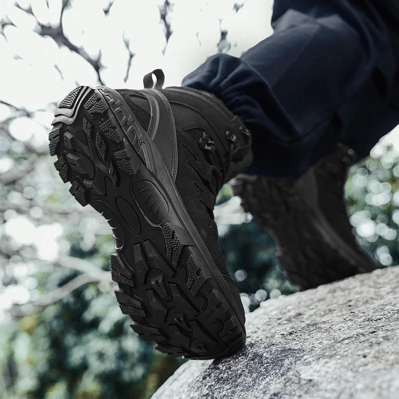 New Men Tactical Boots Waterproof Work Military Safety Hiking Casual Ankle Outdoor Forest fire fighting Desert Climbing Hunting