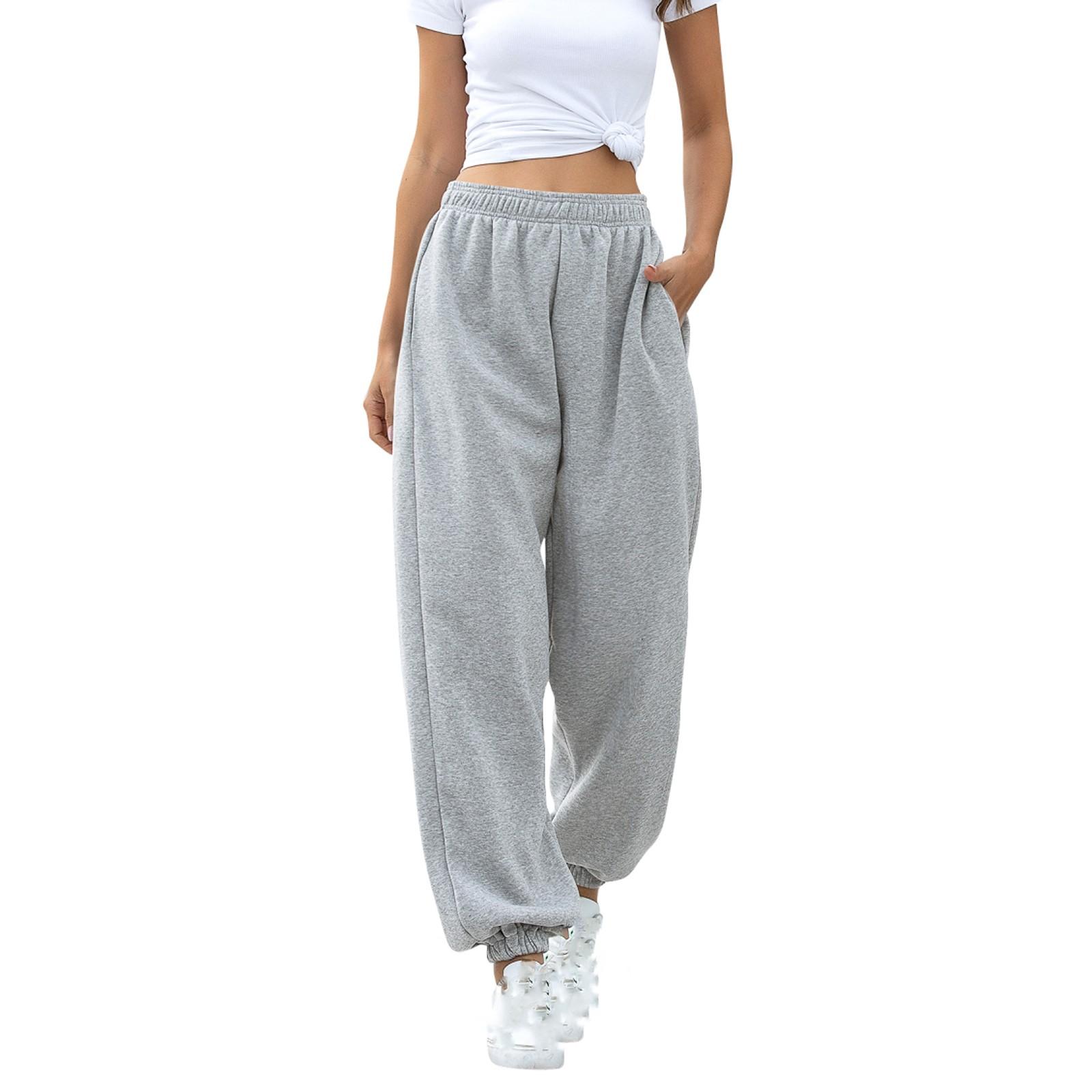 

Women s /Winter Thickened Sport Basic Loose Drawstring Long Leg Pants XXL