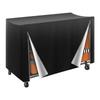 Waterproof Folding Chair Rack Cover for VEVOR Made of 210D Oxford Cloth with Windproof Drawstring and Dual Zipper Design