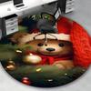 1pc Christmas Teddy Bear Chair Mat - Anime Cartoon Design, Non-Slip Carpet for Office Chair, Home Decor, Living Room, Bedroom, Game Room & Dormitory.Z