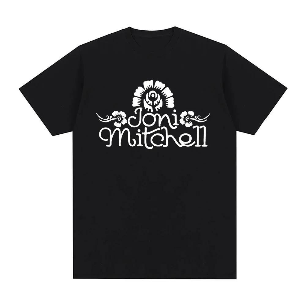 

Joni Mitchell TShirt Summer Round Neck Short Sleeve Clothing High Quality Cotton Women Teeshirt Casual Graphic Printing Tops S