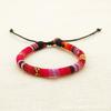 Colorful Bohemian Ethnic Hand-Woven Bracelet: Versatile Surfer Style for Teenagers